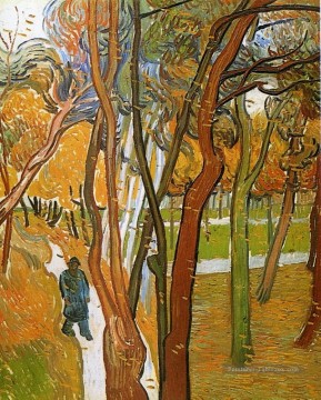  Hut Tableaux - La marche qui tombe les feuilles Vincent van Gogh